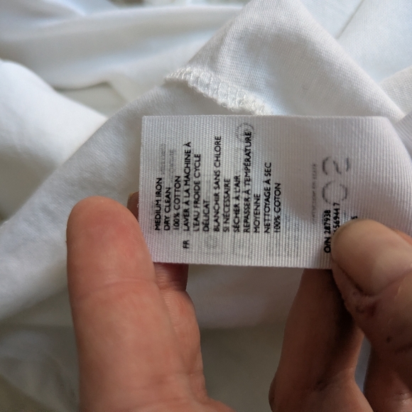 COS White Frilled Cocoon Contemporary Minimalist Office Vest Size Large - Picture 10 of 10